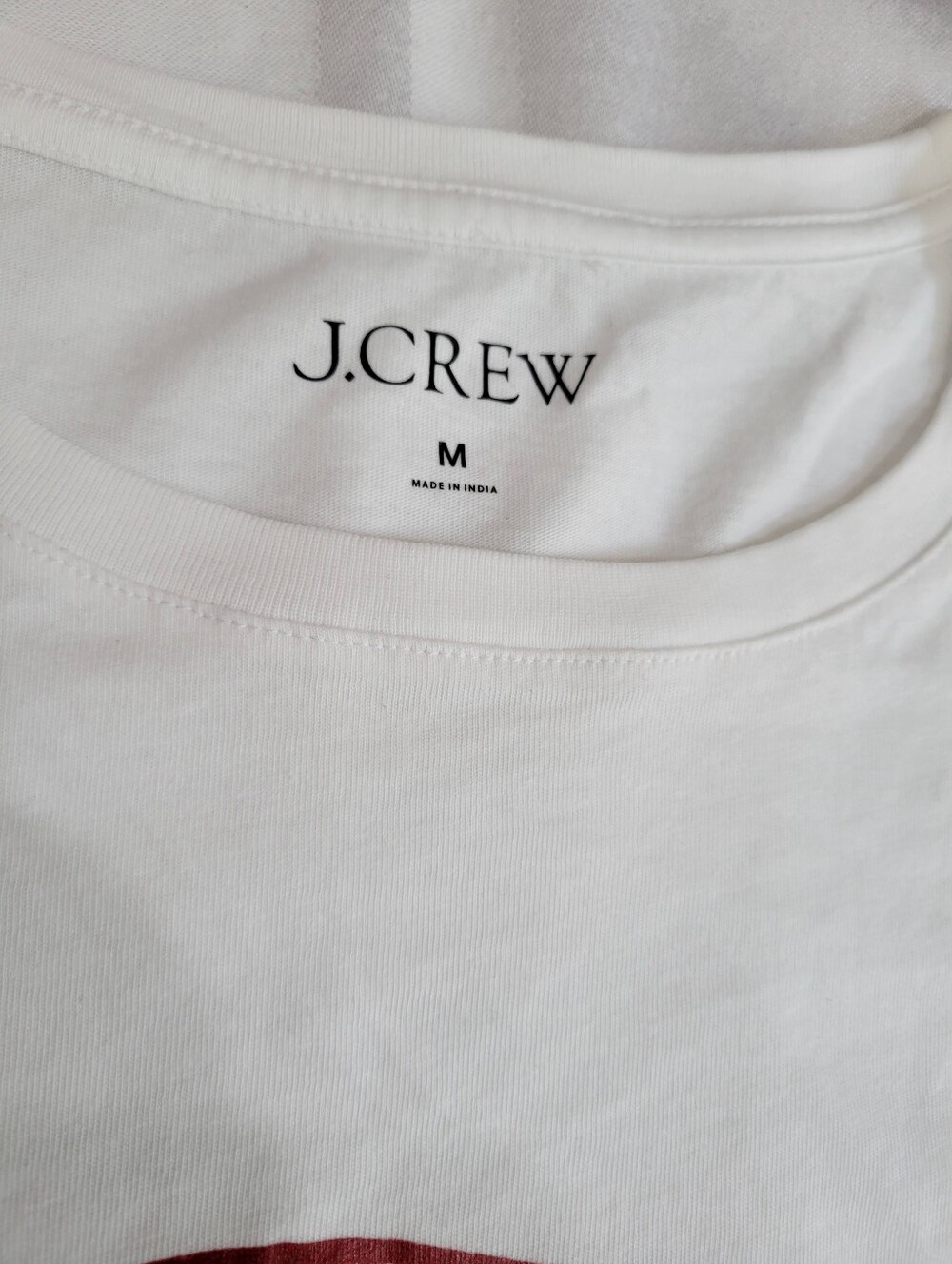 J Crew Broken-in-jersey sardine graphic T-shirt with beads - Picture 5 of 7